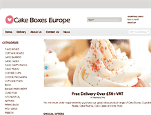 Tablet Screenshot of cakeboxeseurope.com